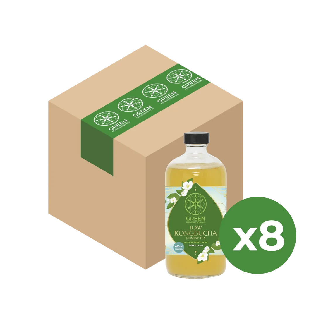 自家發酵康普茶 - 茉莉花茶味 - 原箱裝 (8x460ml)