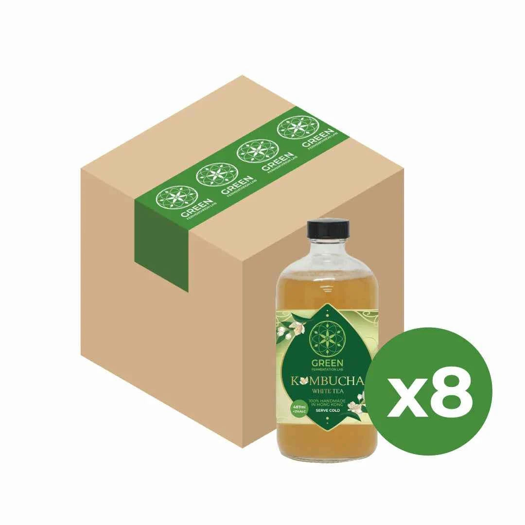 自家發酵白茶味康普茶 (紅茶菌) - 原箱裝 (8x460ml)