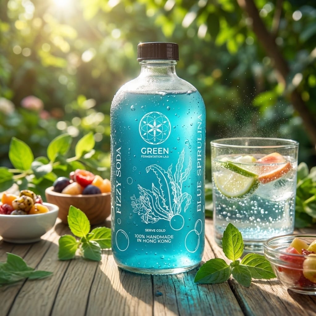 Blue Spirulina Fermented Soda - Original Box Pack (8x328ml)