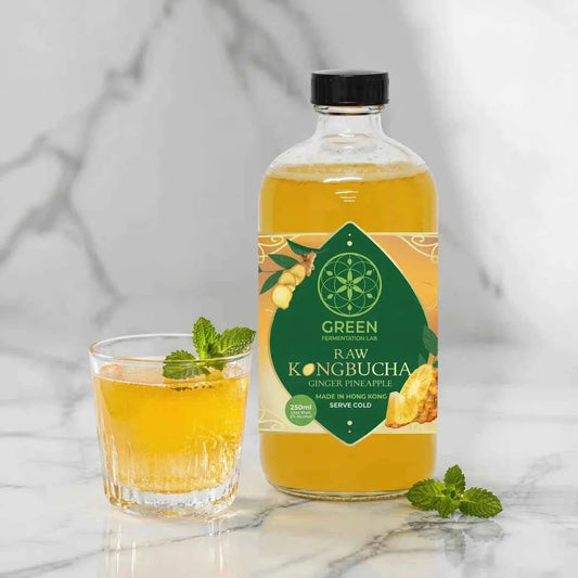 自家發酵康普茶(紅茶菌)- 薑菠蘿 - 原箱裝 (8x460ml)