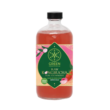 自家發酵康普茶 - 玫瑰士多啤梨味 - 原箱裝 (8x460ml)