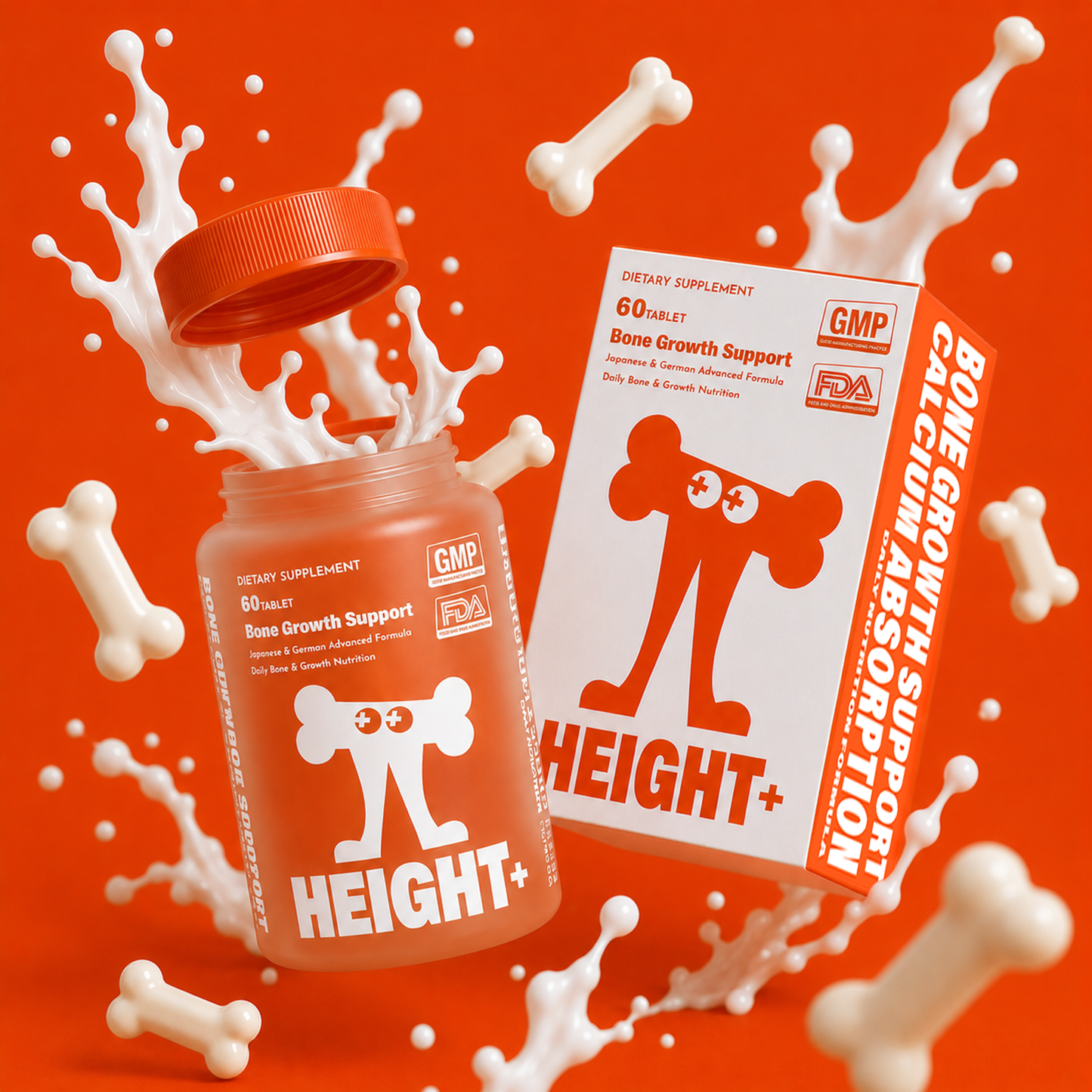BOOSTER+ HEIGHT+ Bone Growth Nutritional Formula 60 Tablets