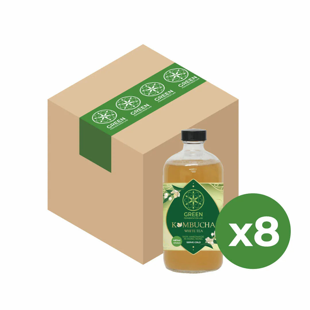 自家發酵白茶味康普茶 (紅茶菌) - 原箱裝 (8x460ml)