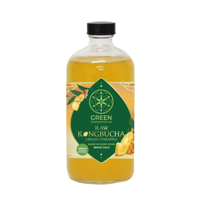 自家發酵康普茶（紅茶菌）- 薑菠蘿 - 原箱裝 (8x460ml)