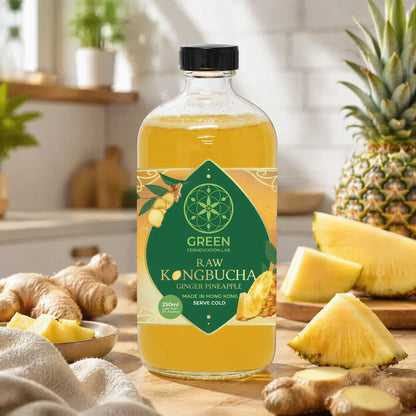 自家發酵康普茶（紅茶菌）- 薑菠蘿 - 原箱裝 (8x460ml)
