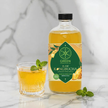 自家發酵康普茶（紅茶菌）- 薑菠蘿 - 原箱裝 (8x460ml)